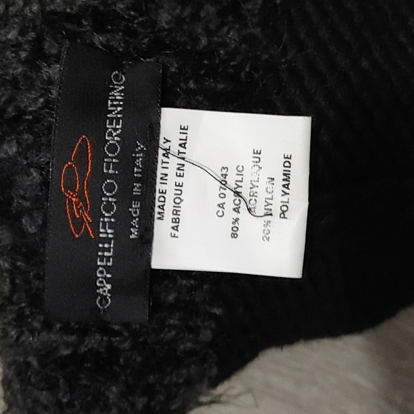 Winter hat l made in italy l black l warm l winter l italian l hat - Picture 4 of 4